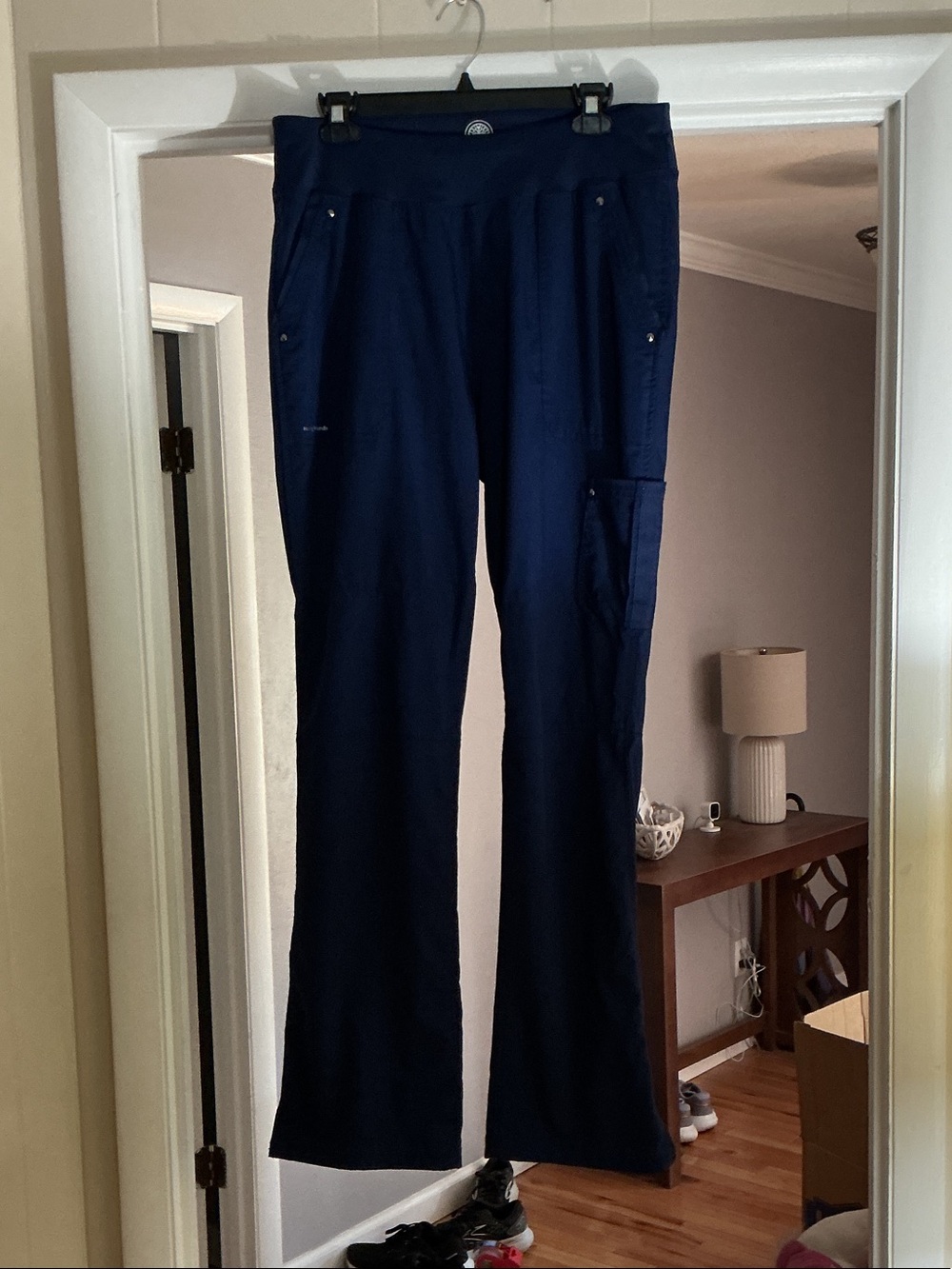healing hands Navy Boot Cut Scrub Pants